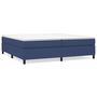 Voir la diapositive 2 : VIDAXL Sommier a lattes de lit avec matelas Bleu 200x200 cm Tissu