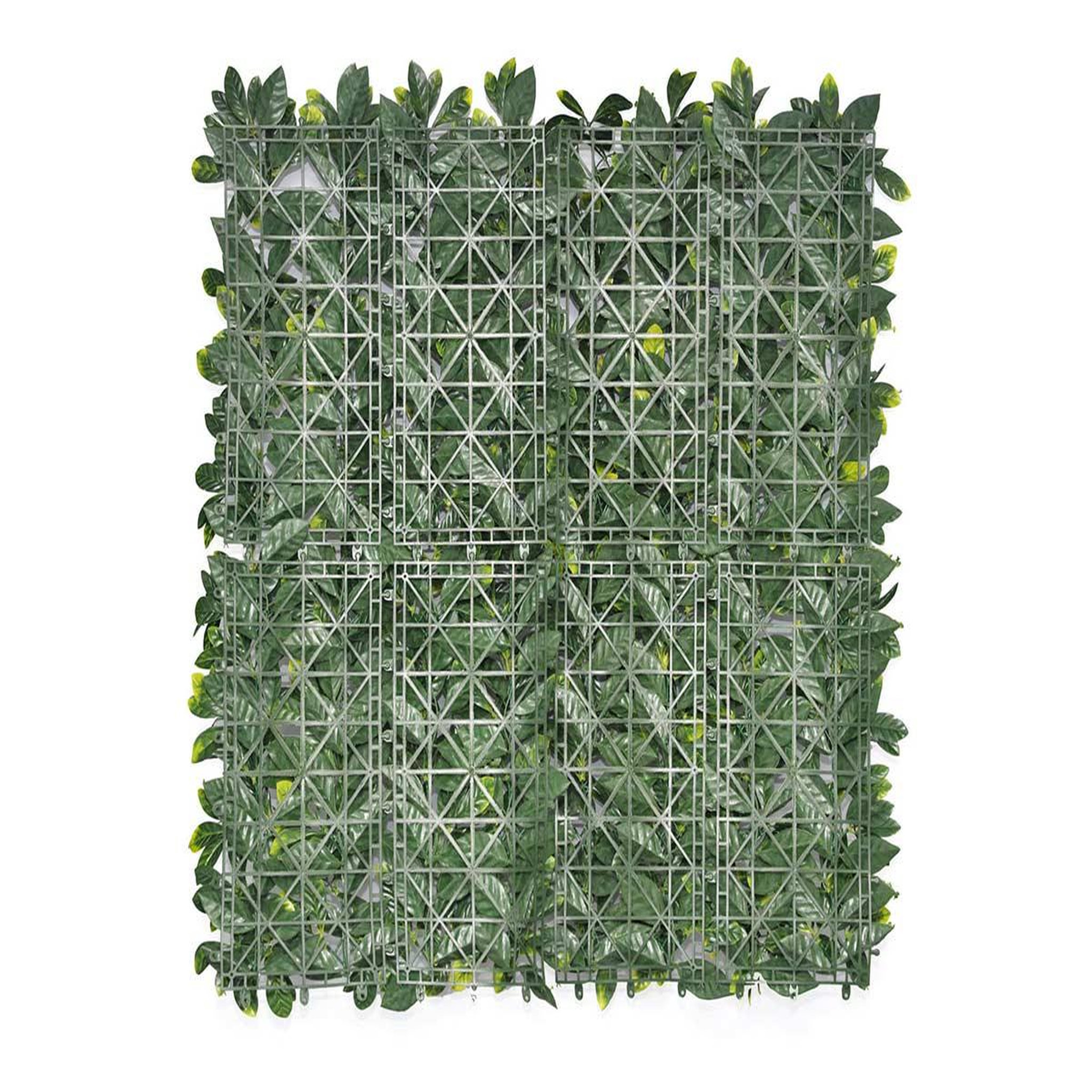 Voir la diapositive 2 : JARDIDECO Feuillage artificiel imitation laurier cerise 1 m² - jardideco