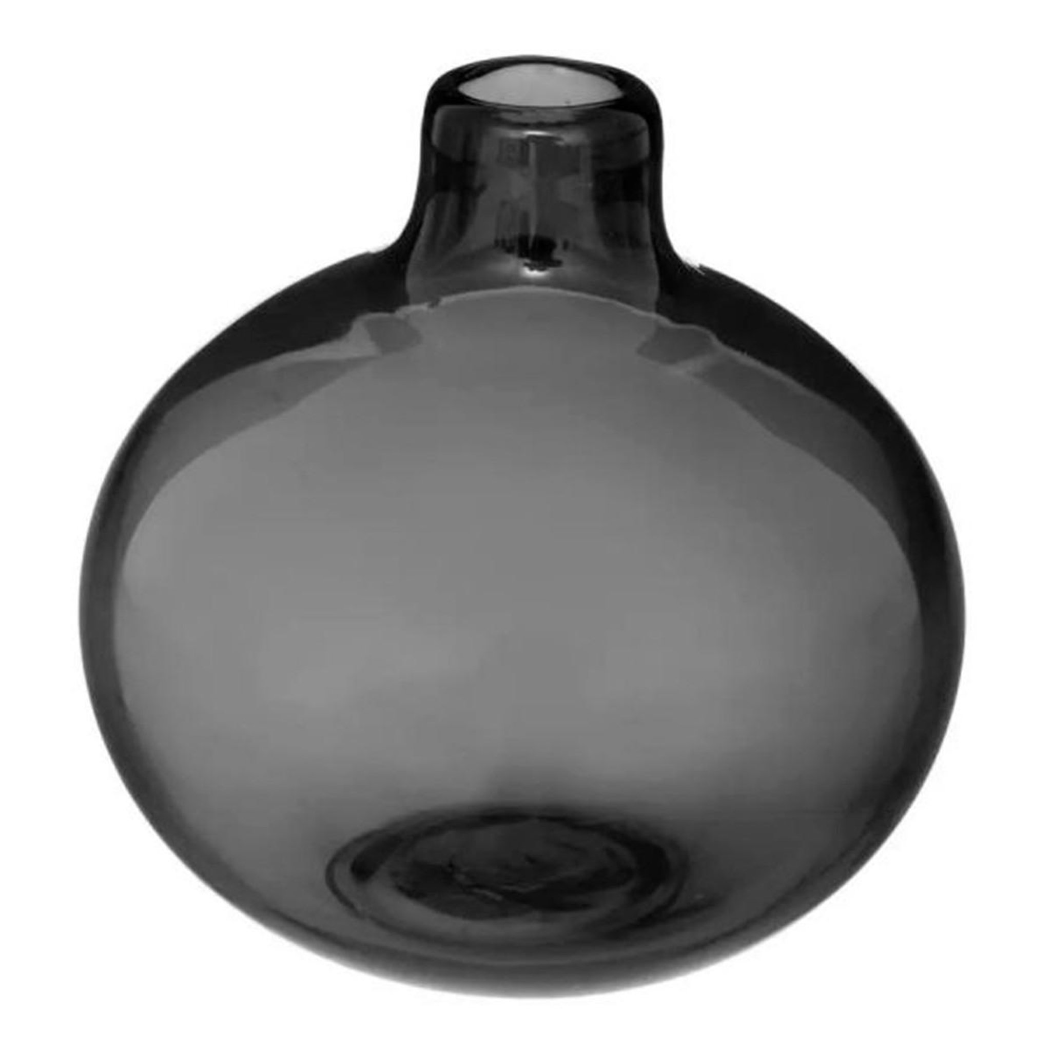 ATMOSPHERA Vase soliflore en verre  mona  12cm gris
