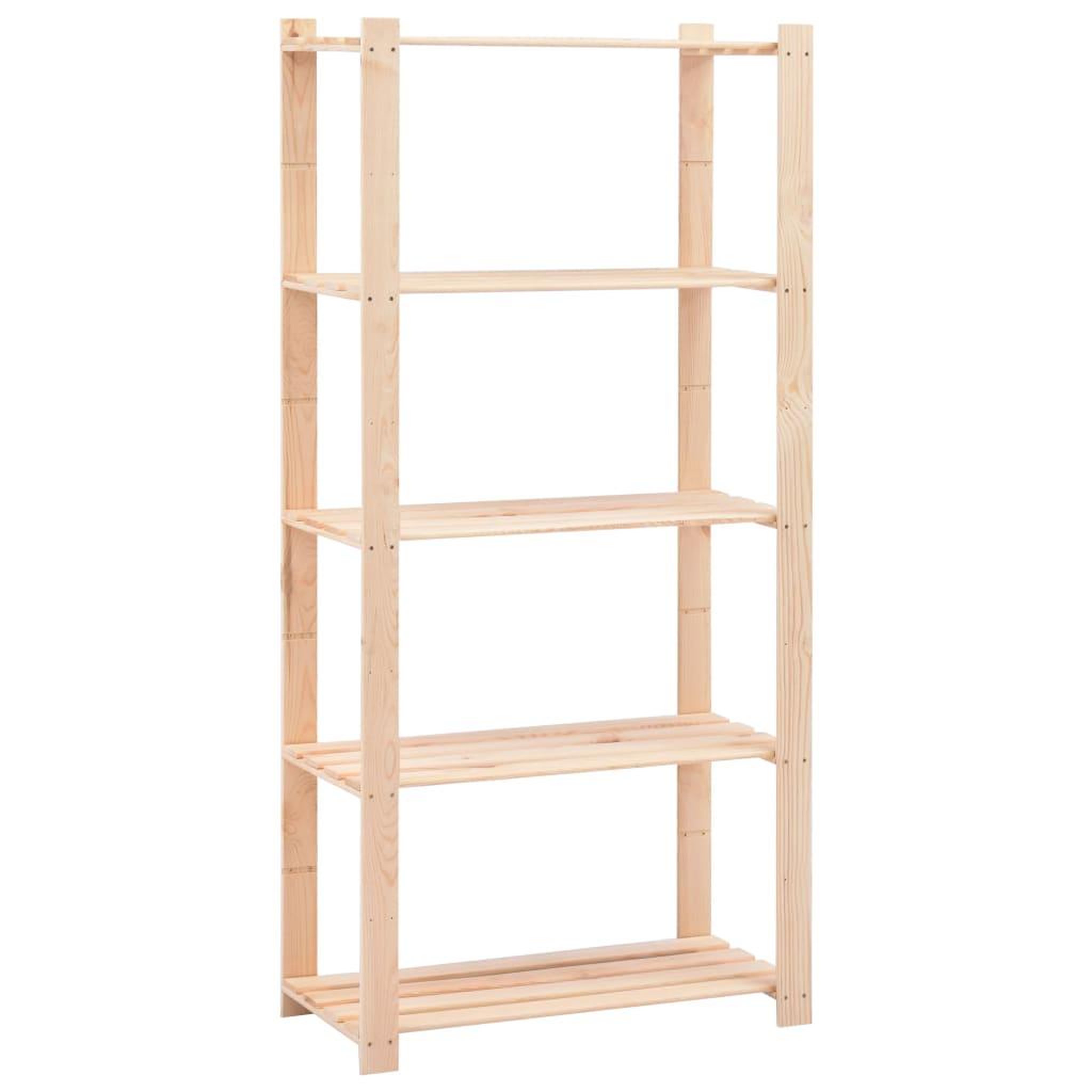 Voir la diapositive 3 : VIDAXL Etageres de stockage 5 niveaux 2 pcs 80x38x170 cm Pin 250 kg
