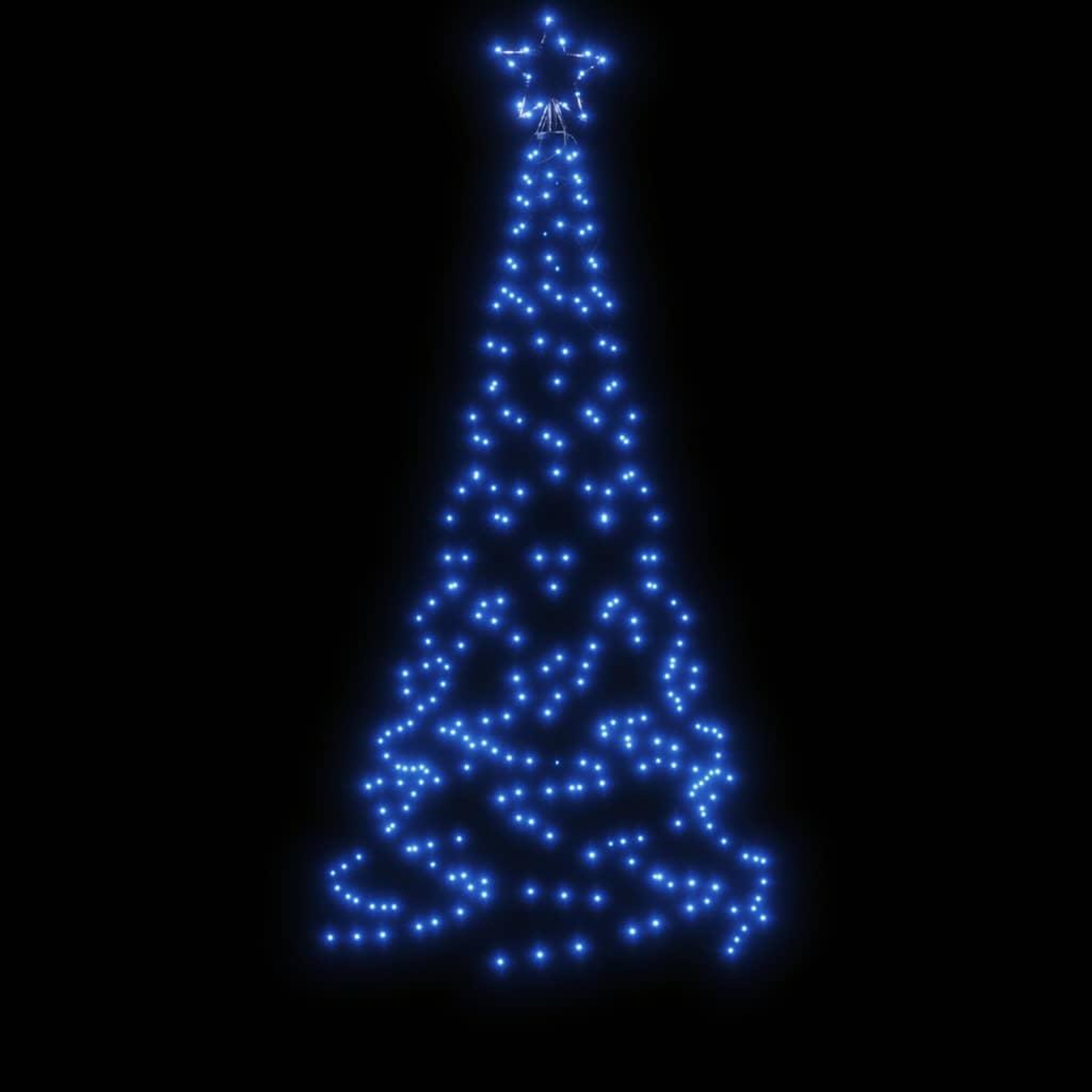 Voir la diapositive 4 : VIDAXL Sapin de Noël avec piquet Bleu 200 LED 180 cm