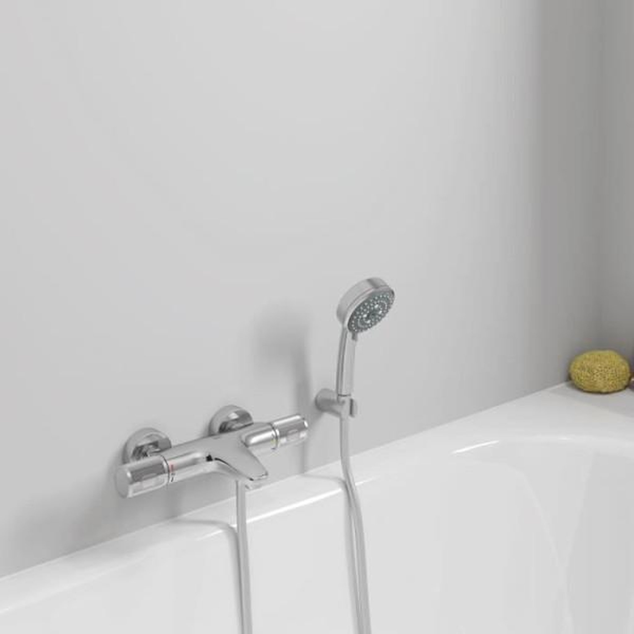 Voir la diapositive 4 : Grohe Grohe mitigeur thermostatique douche precision feel, montage mural, indicateur de température, filtres intégrés, chromé, 347