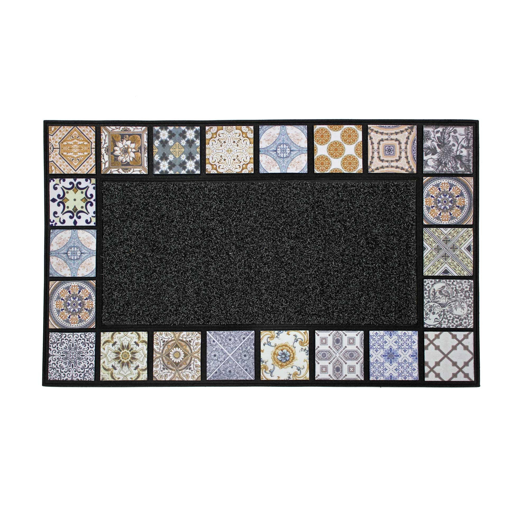 Eden Tapis extérieur décor carreaux