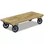 VIDAXL Table basse en bois de manguier 120 x 60 x 30 cm