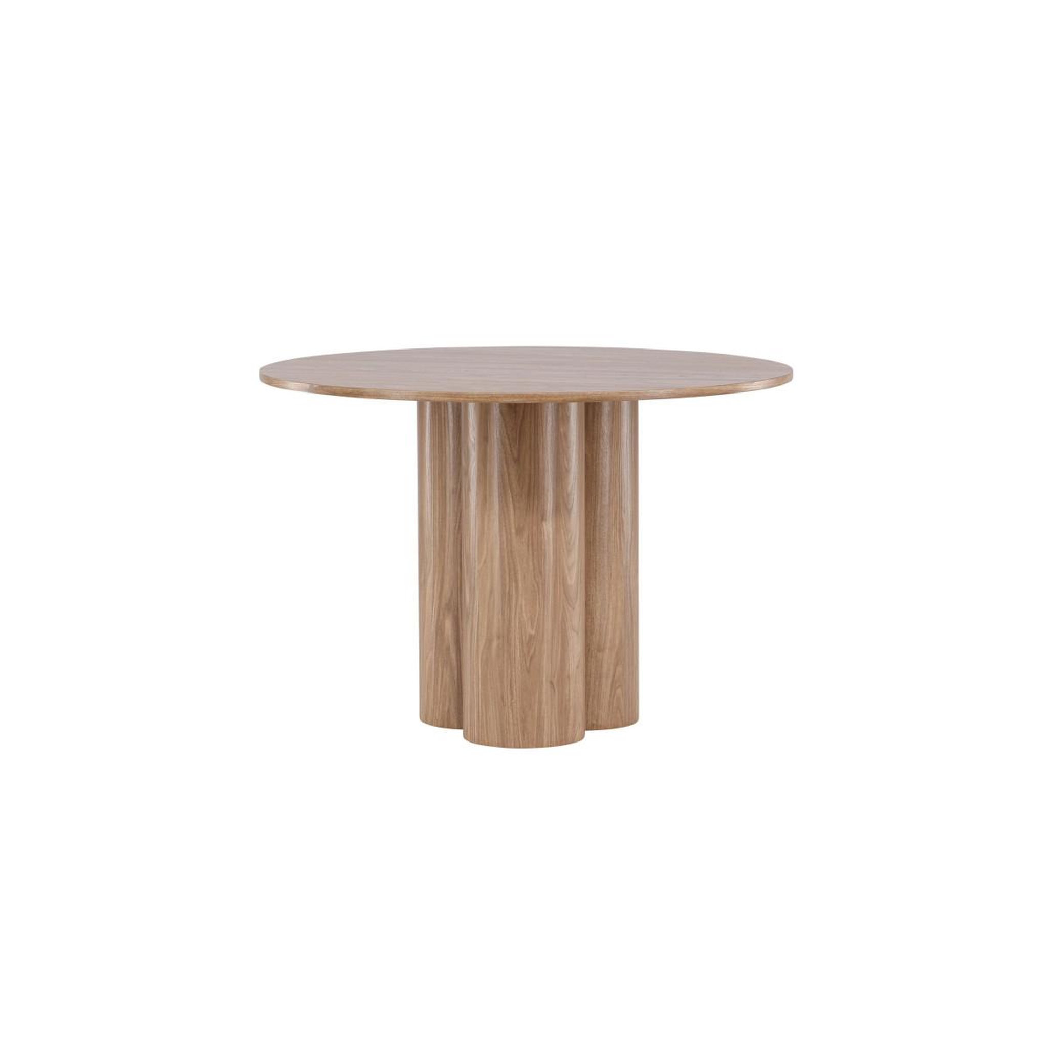 Voir la diapositive 3 : Paris Prix Table à manger ronde  olivia  110cm marron