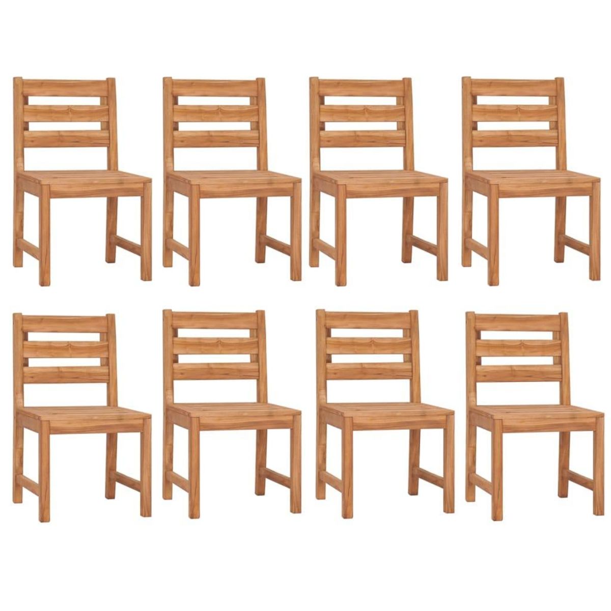 VIDAXL Ensemble a manger de jardin 9 pcs Bois de teck solide