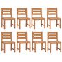 Voir la diapositive 4 : VIDAXL Ensemble a manger de jardin 9 pcs Bois de teck solide