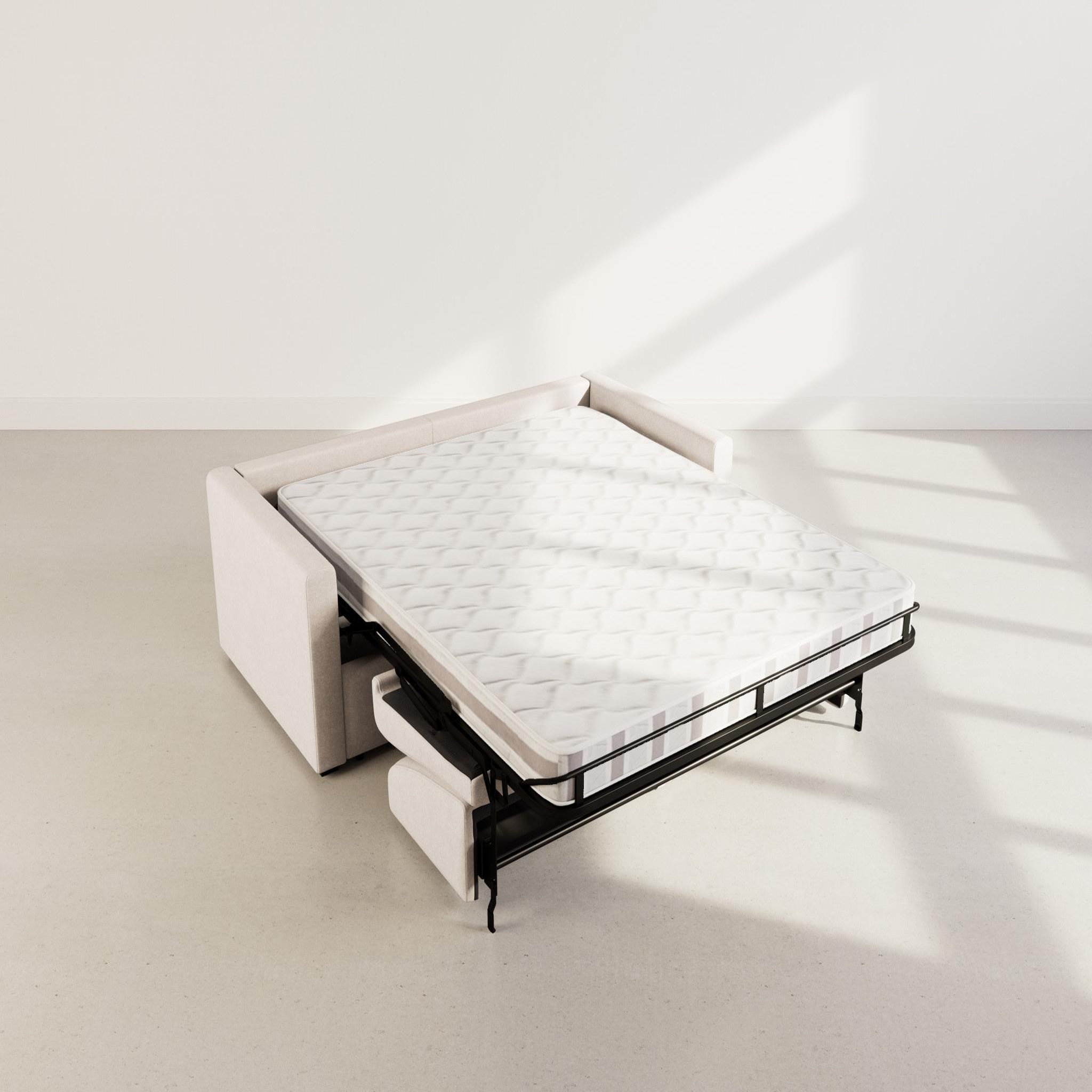 Voir la diapositive 3 : BEST MOBILIER Julia - canapé 3 places convertible express couchage quotidien 140 cm matelas 14 cm en tissu