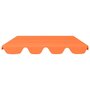VIDAXL Toit de rechange de balançoire Orange 150/130x70/105cm 270 g/m^2