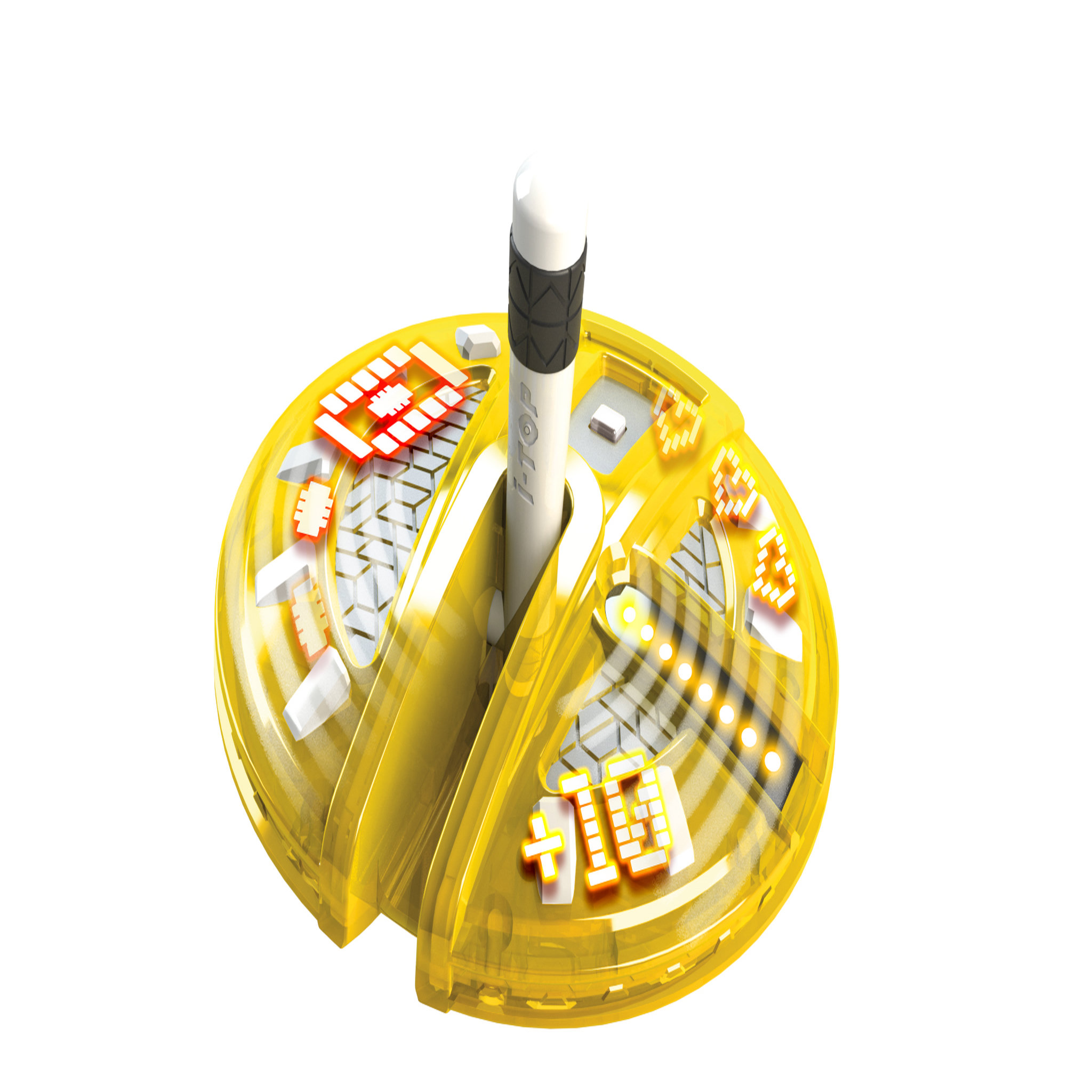 Voir la diapositive 2 : GOLIATH Toupie Krono Warp jaune - I-Top Elite