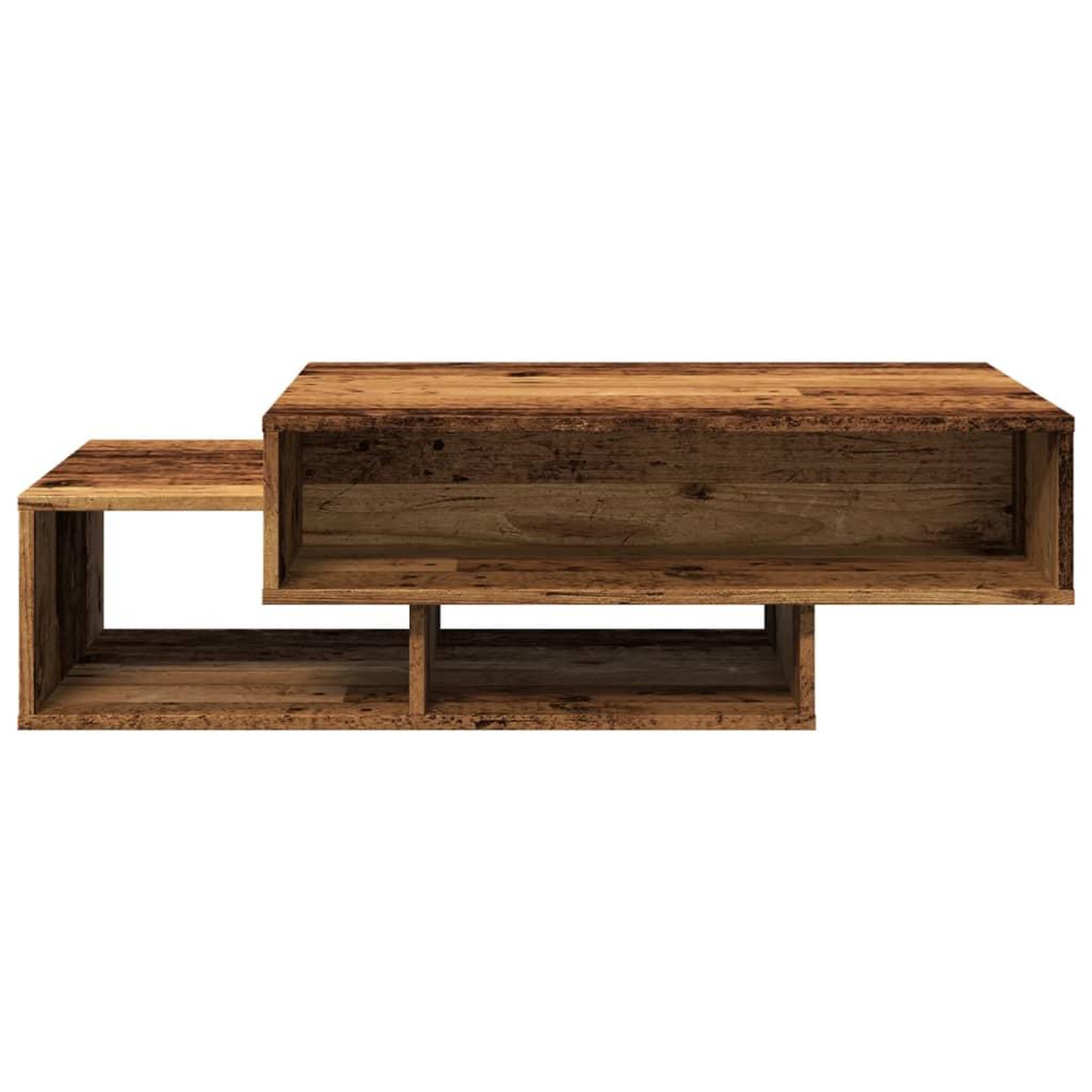Voir la diapositive 4 : VIDAXL Table basse vieux bois 105x55x32 cm bois d'ingenierie