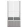 Voir la diapositive 3 : VIDAXL Cage a oiseaux Gris 111x107x211,5 cm Acier galvanise