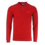 HUNGARIA Polo Manches Longues Rouge Homme Hungaria Merapi. Coloris disponibles : Rouge