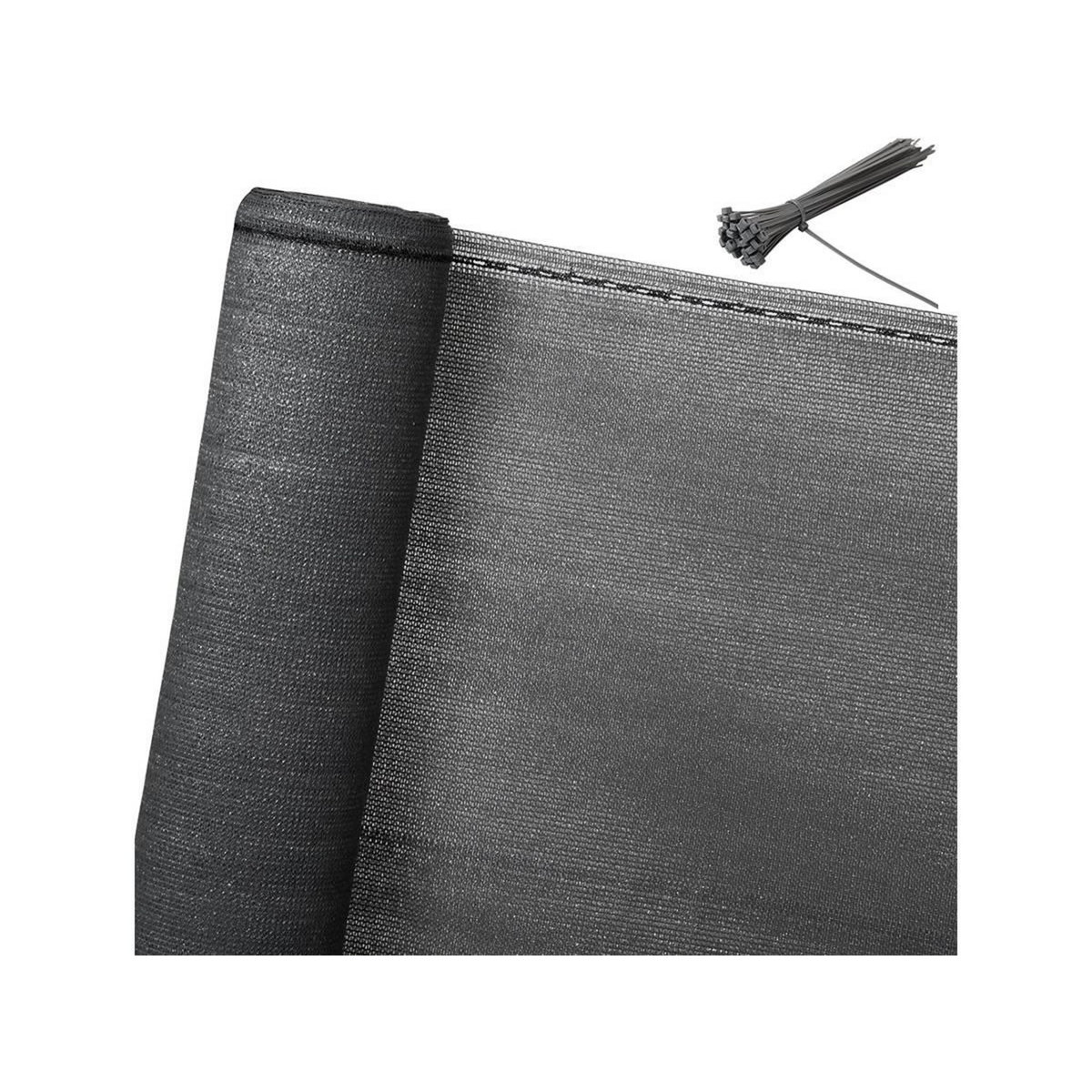 Habitat et Jardin Brise vue synthétique  Verdo  - 1.8 x 10 m - 90g/m² - Gris