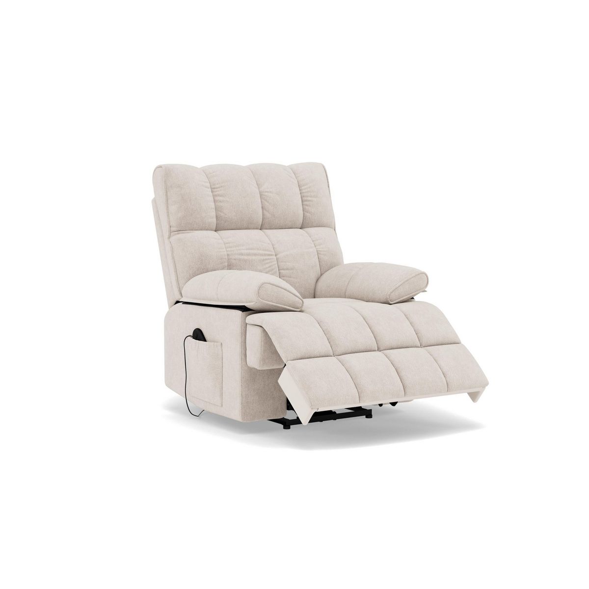 BEST MOBILIER Chandler - fauteuil relax électrique en velours texturé