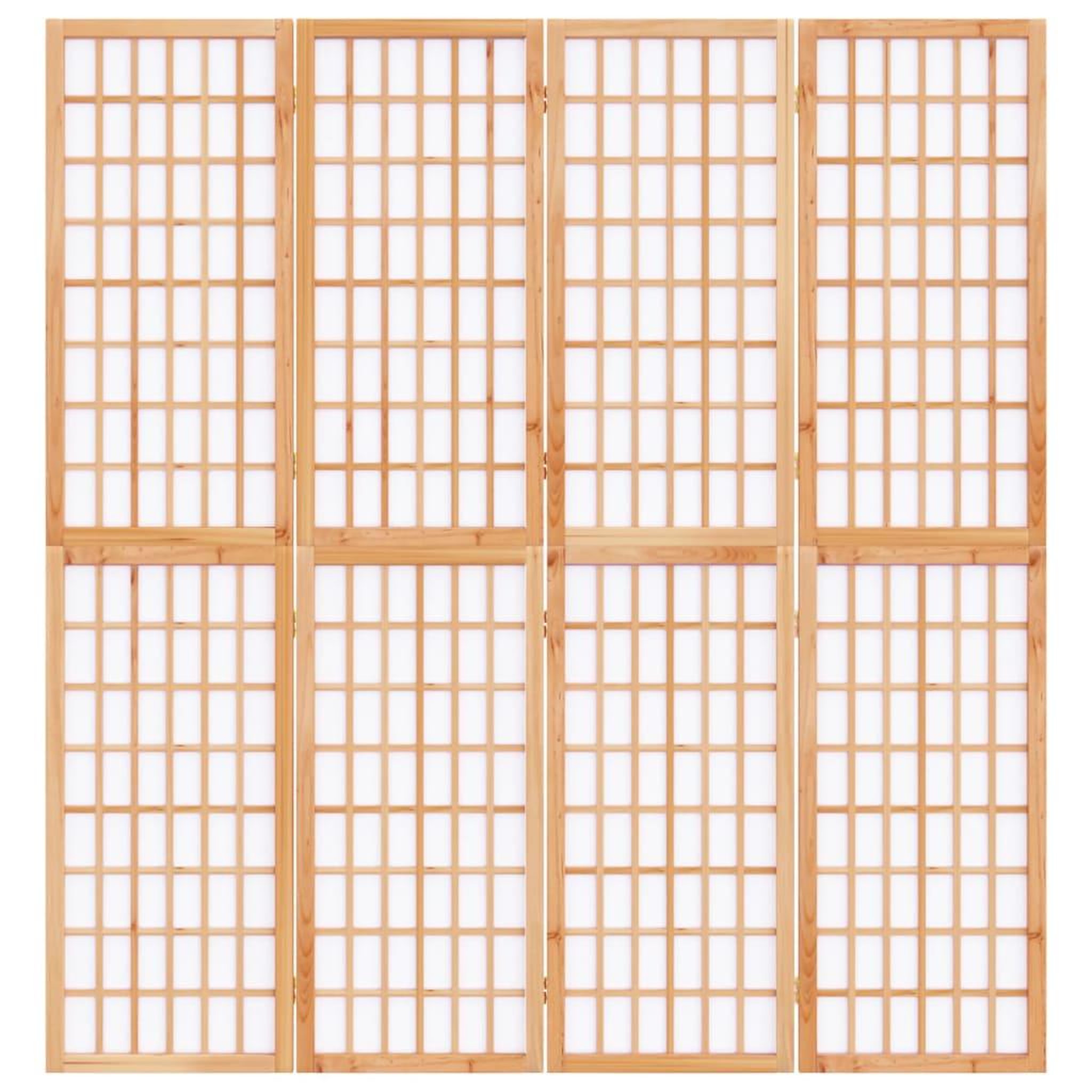 Voir la diapositive 3 : VIDAXL Cloison de separation pliable 4 panneaux 160x170 cm
