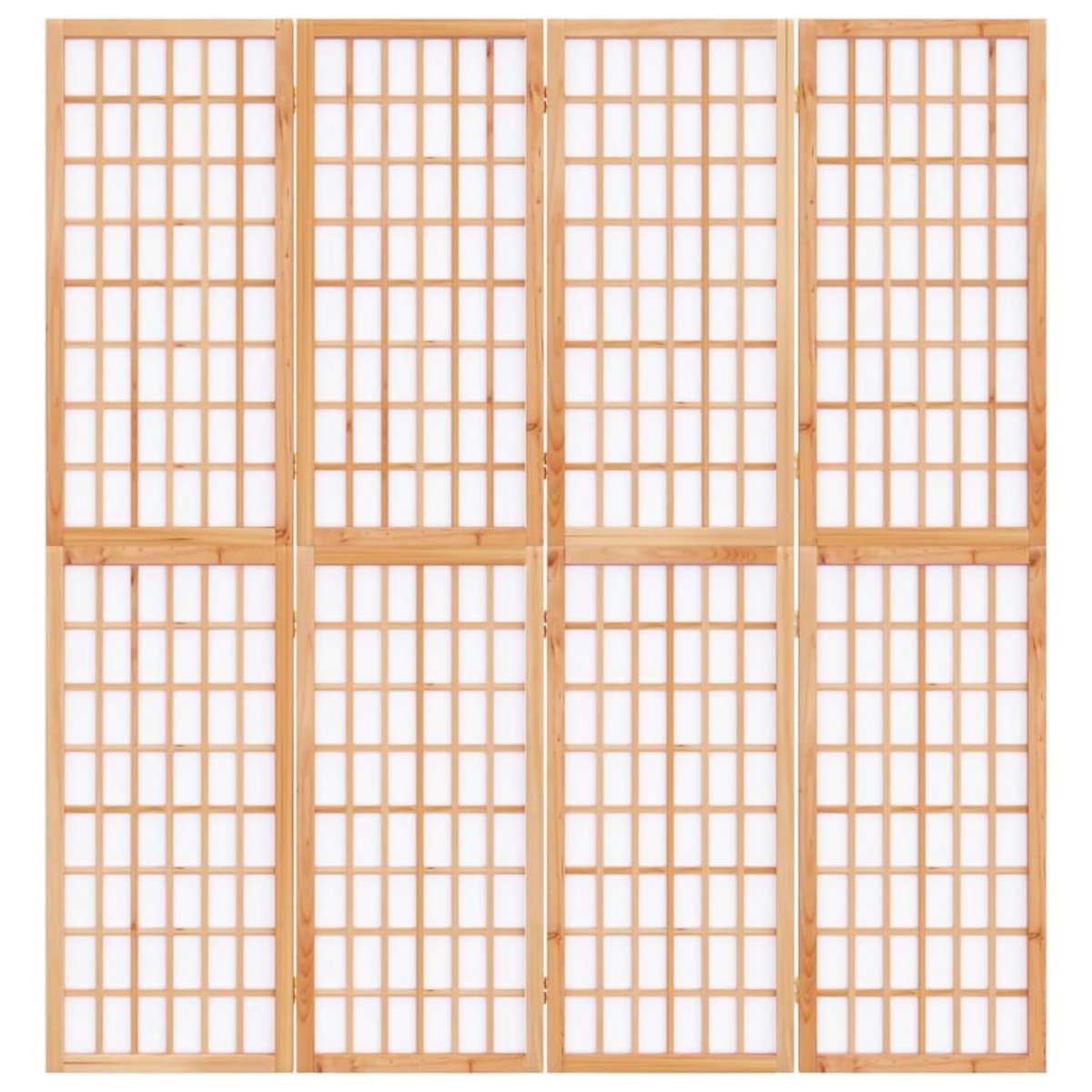 VIDAXL Cloison de separation pliable 4 panneaux 160x170 cm