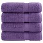 Voir la diapositive 1 : VIDAXL Essuie mains de qualité supérieure SOLUND 4 pcs violet 600 g m²