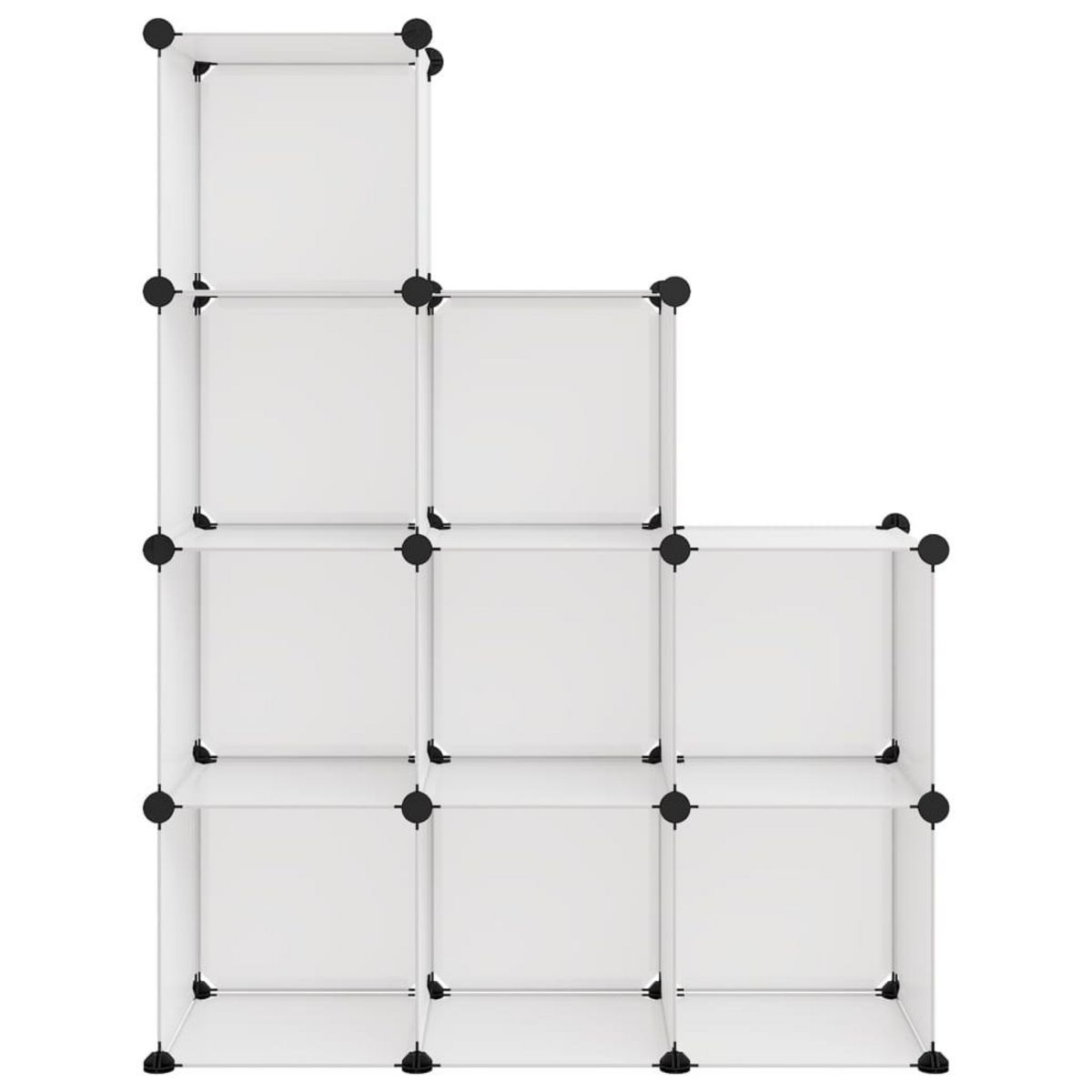 VIDAXL Cubes de rangement 9 pcs Transparent PP