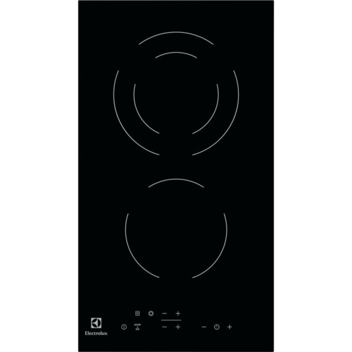 ELECTROLUX Table de cuisson domino vitrocéramique EHF3320NOK, 30 cm, 2 Foyers