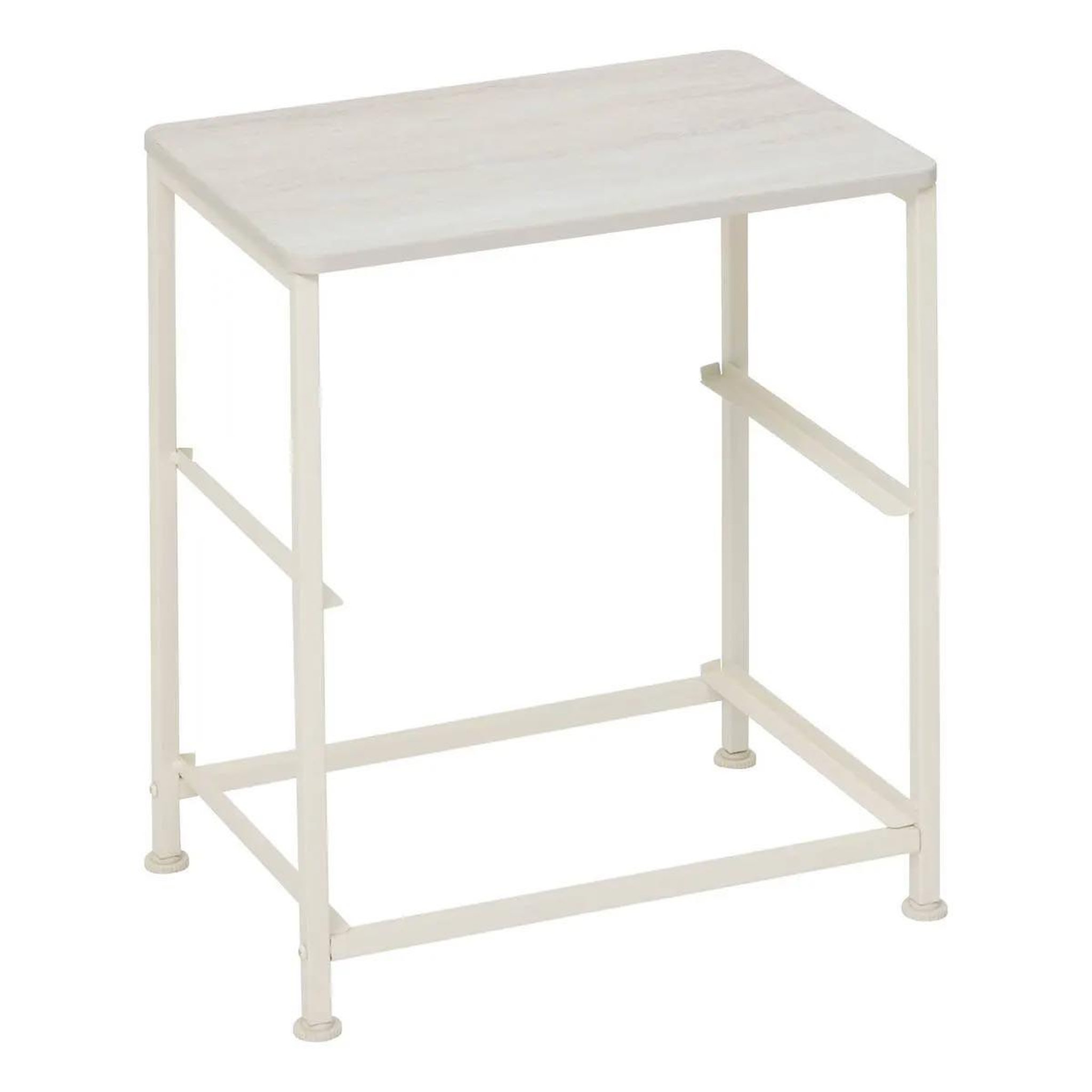 Voir la diapositive 3 : FIVE Table de Chevet 2 Tiroirs  Tissa  51cm Beige