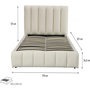 Voir la diapositive 4 : Habitat et Jardin Lit avec coffre  Annie  160 x 200 cm - Beige