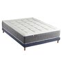 Voir la diapositive 1 : IDLITERIE Ensemble Matelas Ressort 7 zones H.28cm + Sommier Fabriqué en France MAX