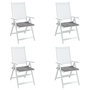 Voir la diapositive 4 : VIDAXL Coussins de chaise jardin lot de 4 gris 50x50x3 cm tissu oxford