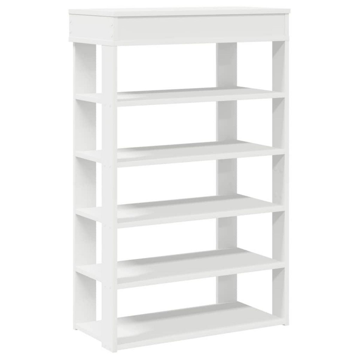 VIDAXL Etagere a chaussures blanc 60x30x98 cm bois d'ingenierie