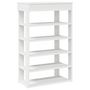 Voir la diapositive 2 : VIDAXL Etagere a chaussures blanc 60x30x98 cm bois d'ingenierie