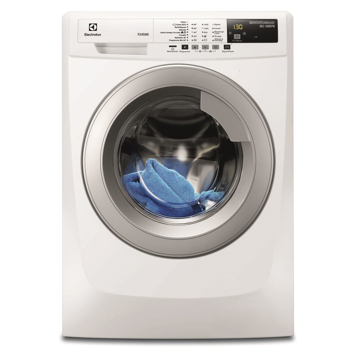 ELECTROLUX Lave-linge hublot, EWF1495RB, 9 Kg, 1400 T/min