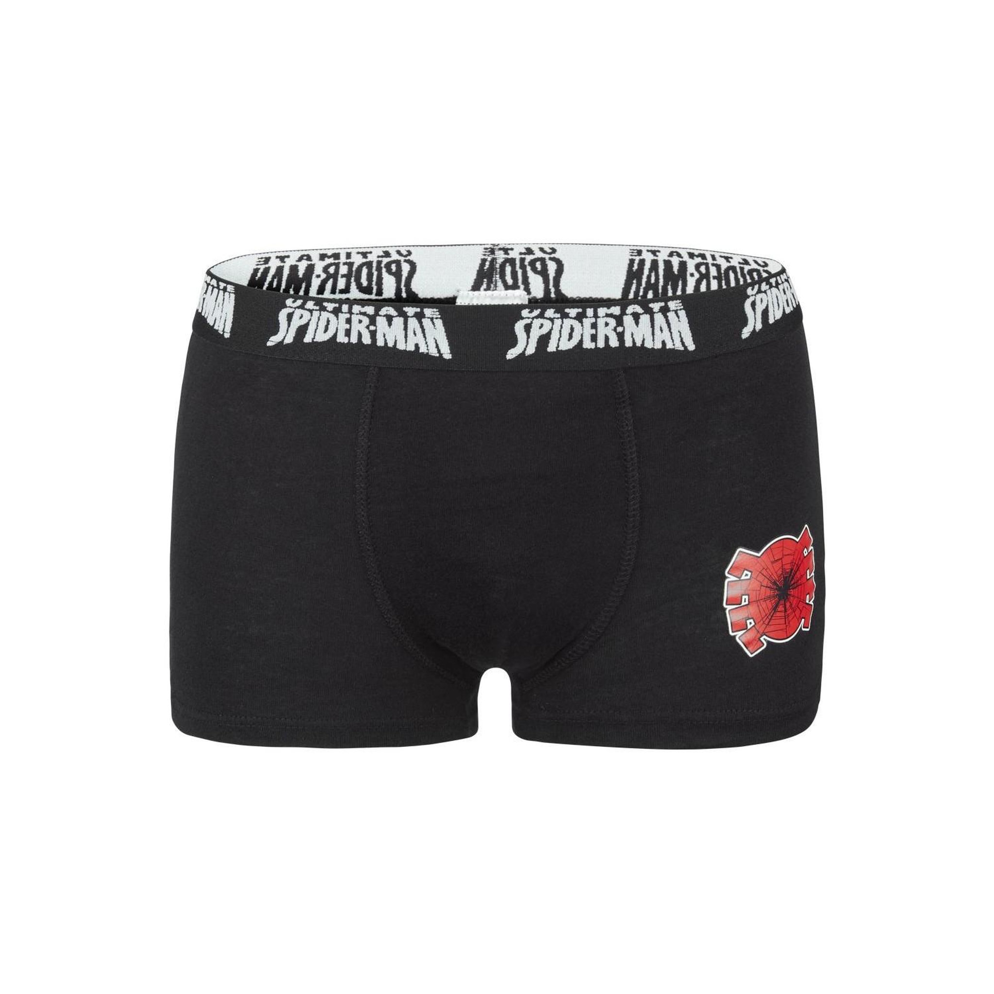 Voir la diapositive 3 : ULTIMATE SPIDER-MAN Lot de 5 Boxers garçon petite taille Spiderman