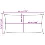 Voir la diapositive 6 : VIDAXL Voile d'ombrage 160 g/m^2 Creme 2,5x4,5 m PEHD