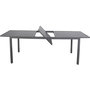 Voir la diapositive 3 : Habitat et Jardin Table de jardin extensible en métal  Salou  - 240/300 x 100 x 75 cm - Gris