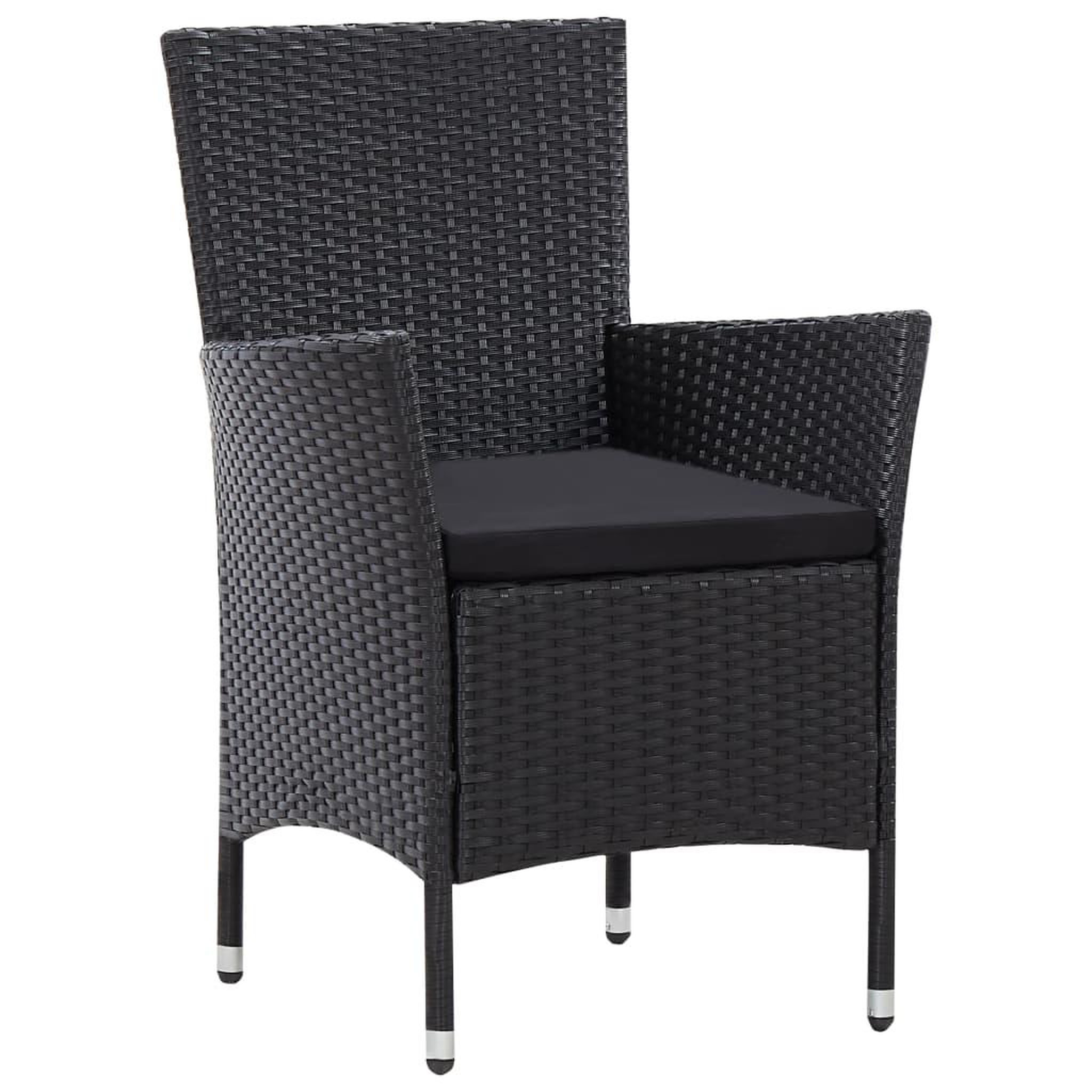 Voir la diapositive 5 : VIDAXL Ensemble a dîner d'exterieur 9 pcs Resine tressee Noir