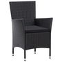 Voir la diapositive 5 : VIDAXL Ensemble a dîner d'exterieur 9 pcs Resine tressee Noir