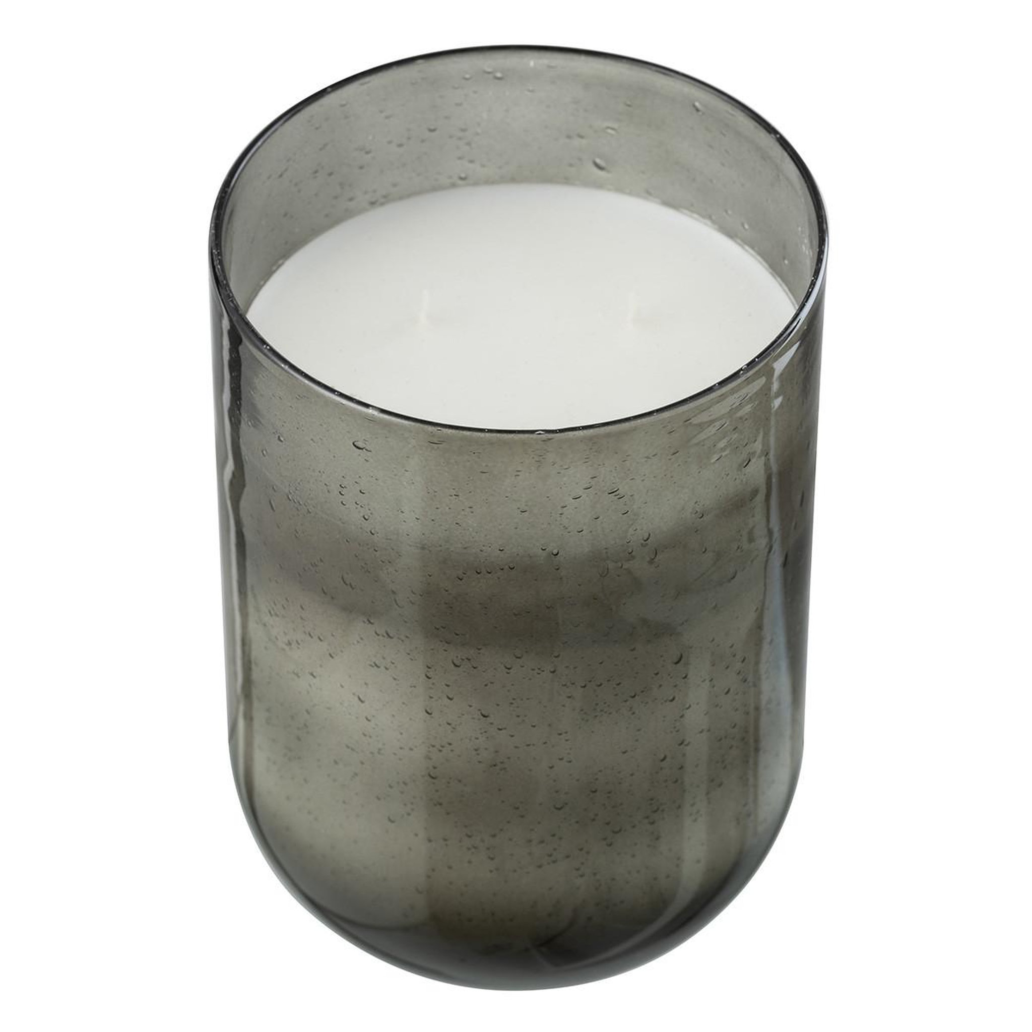 Voir la diapositive 2 : J-LINE Bougie parfumée en verre  li-ly  21cm incense vert