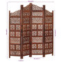 Voir la diapositive 6 : VIDAXL Cloison de separation 4 panneaux Marron 160x165cm Bois manguier