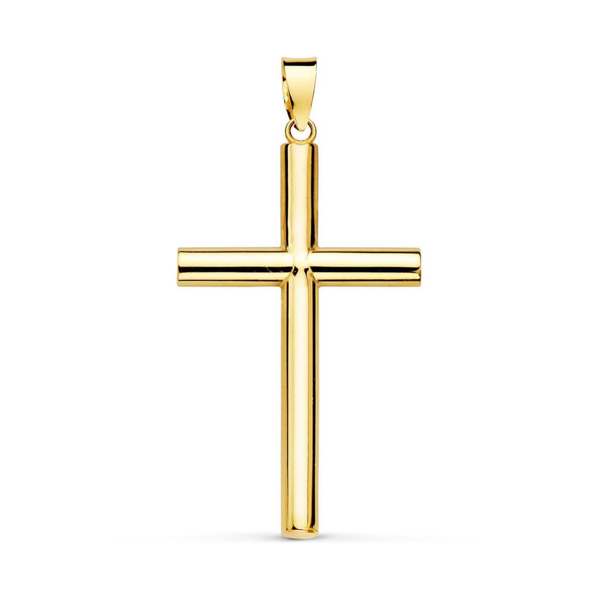 L'ATELIER D'AZUR Pendentif - Médaille Croix Or 18 Carats 750 Jaune - Chaines Offertes