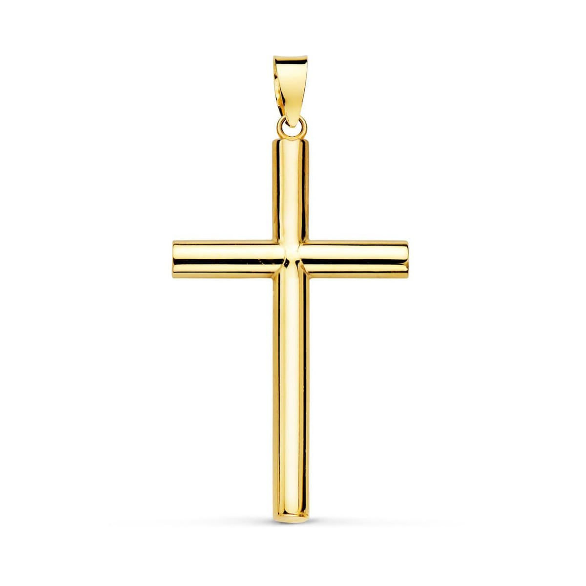 L'ATELIER D'AZUR Pendentif - Médaille Croix Or 18 Carats 750 Jaune - Chaines Offertes