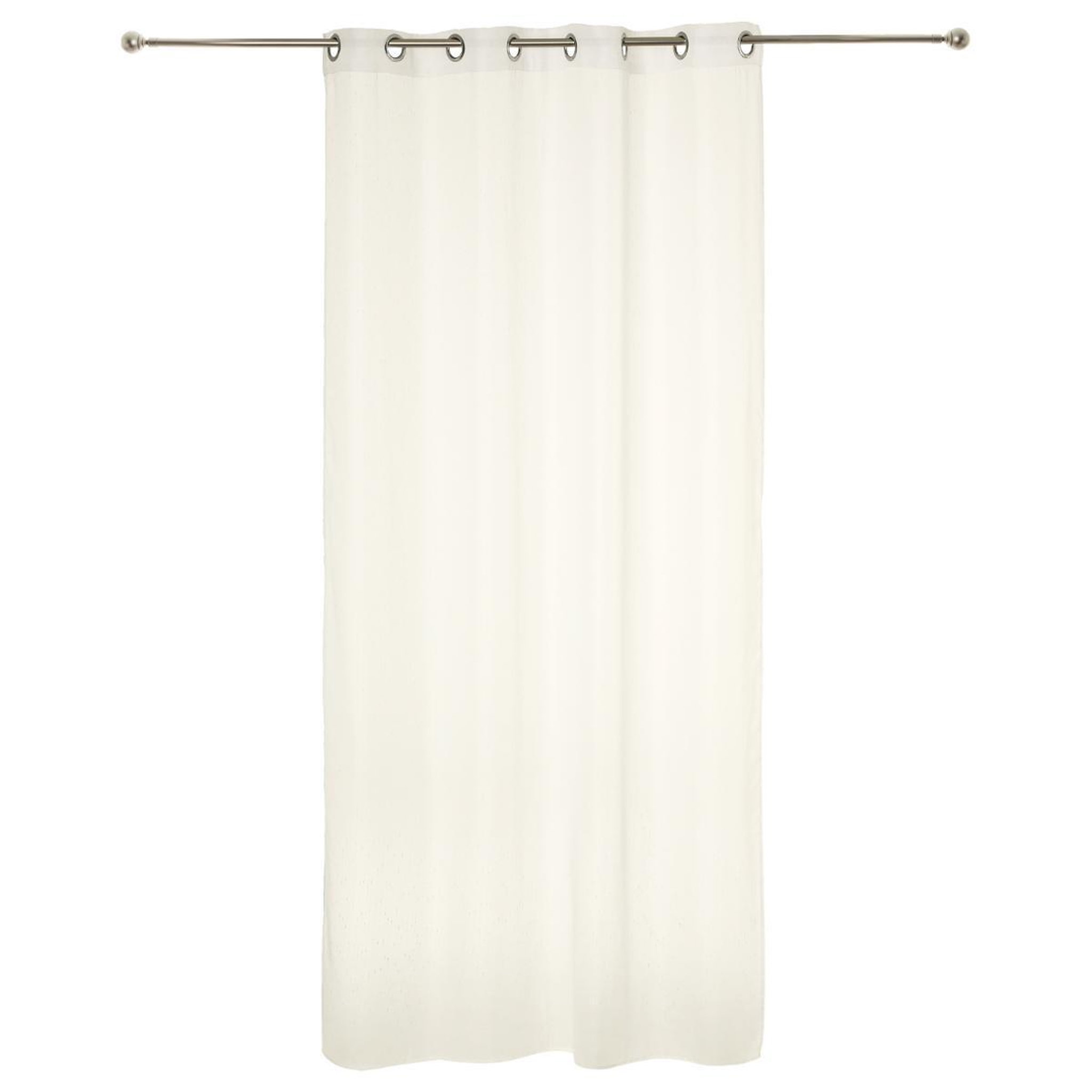 ATMOSPHERA Rideau voilage  rayure  140x240cm ivoire