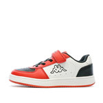 KAPPA Baskets Noir/Rouge Garçon KAPPA Malone. Coloris disponibles : Noir