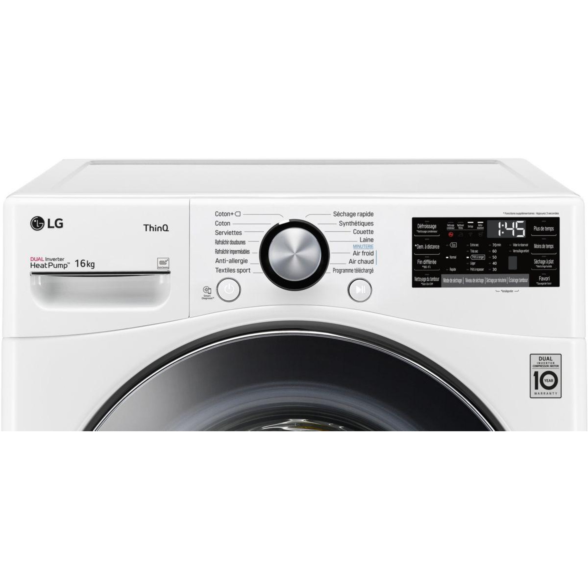Voir la diapositive 3 : LG Sèche linge pompe à chaleur RH6P12WH