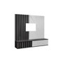 Voir la diapositive 2 : Paris Prix Ensemble Meuble TV  Kip II  160cm Graphite & Blanc
