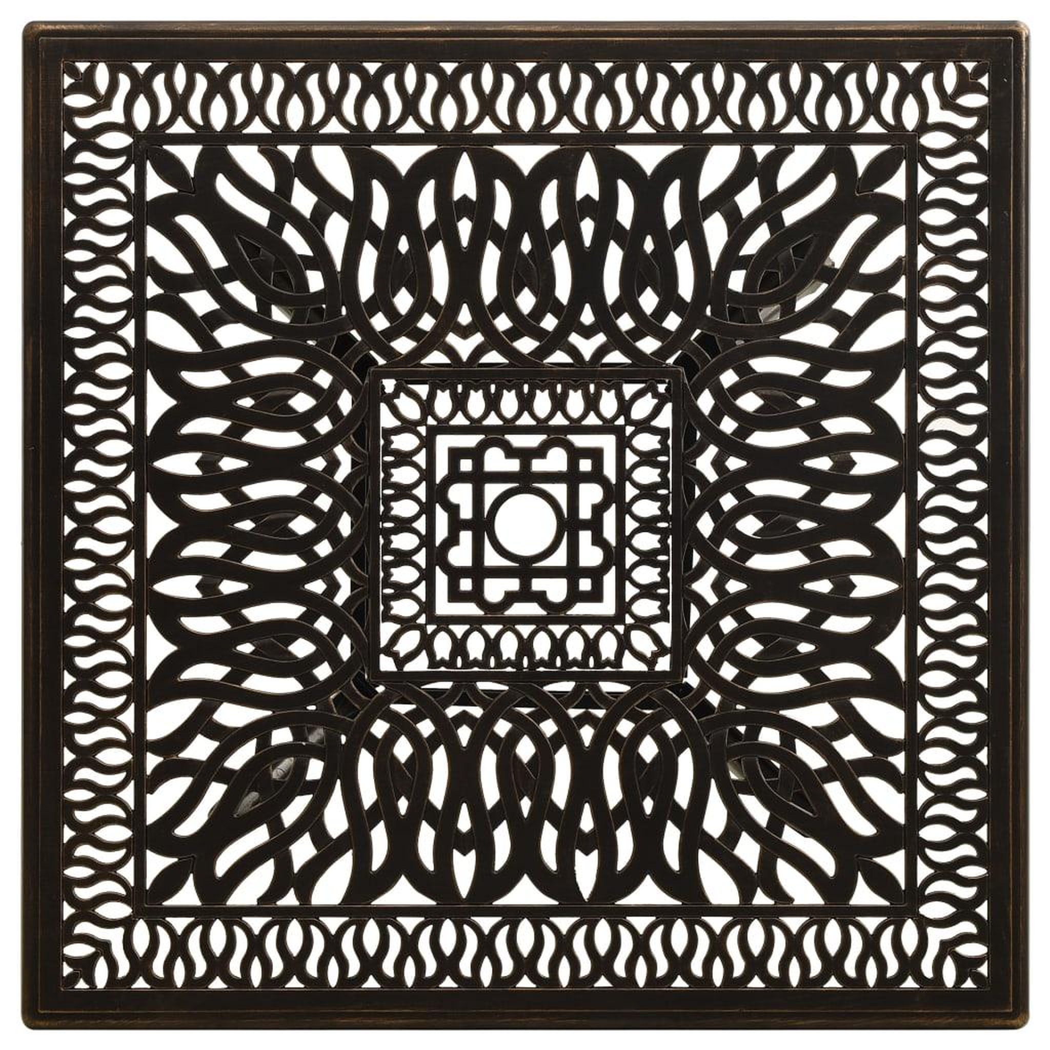 Voir la diapositive 3 : VIDAXL Table de jardin Bronze 90x90x73 cm Aluminium coule