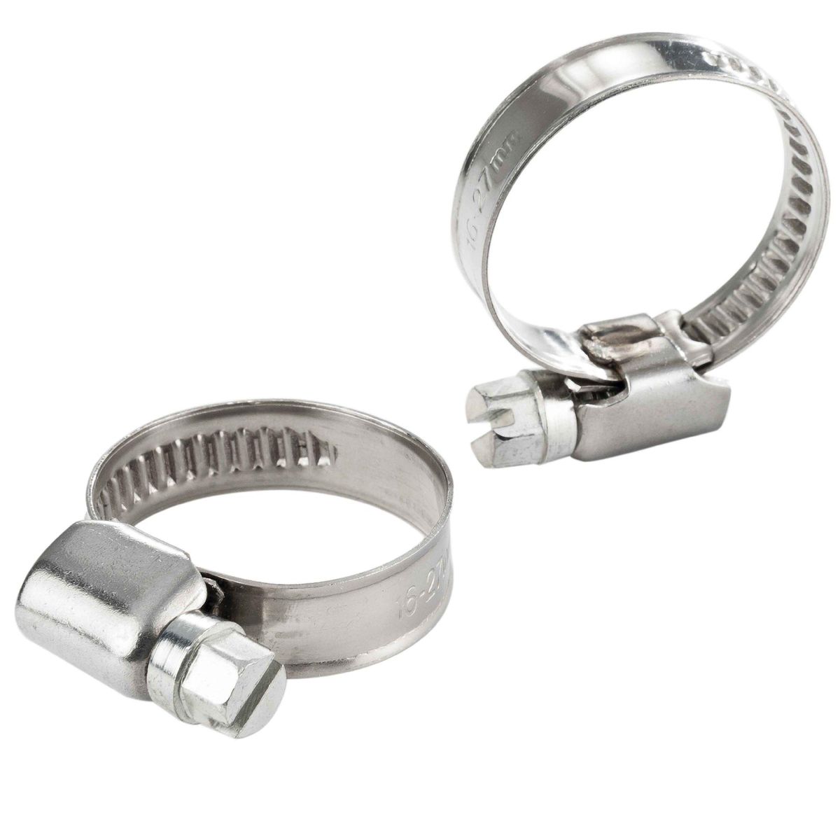 Ribiland Collier de serrage inox 16 à 27mm 2pcs