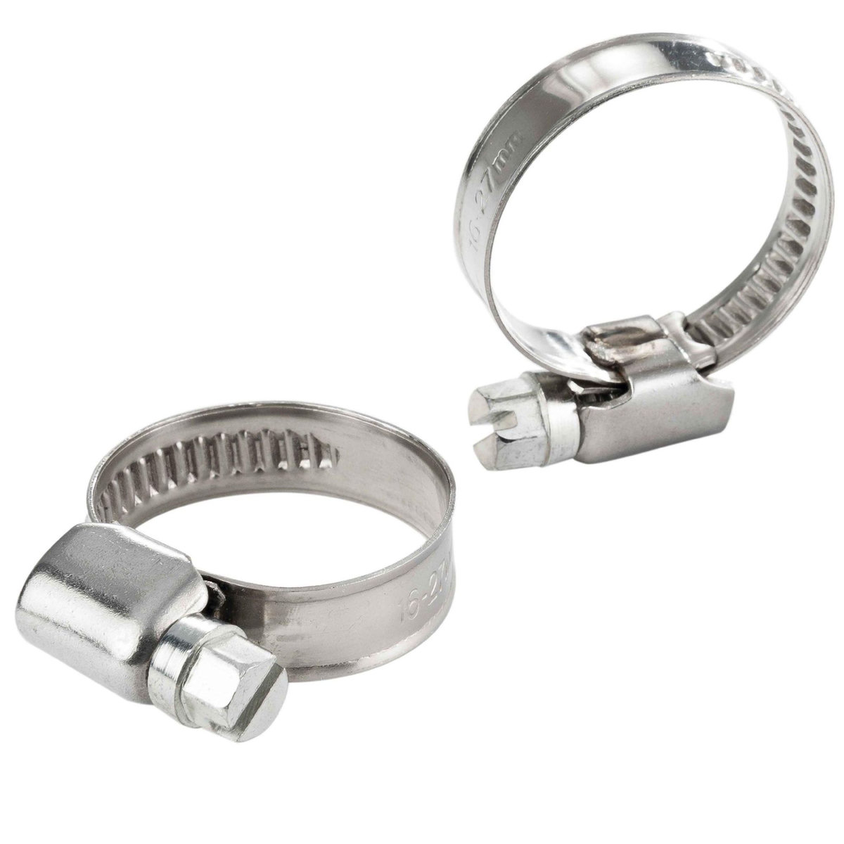 Ribiland Collier de serrage inox 16 à 27mm 2pcs