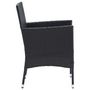 Voir la diapositive 5 : VIDAXL Chaises a manger de jardin lot de 4 Resine tressee Noir