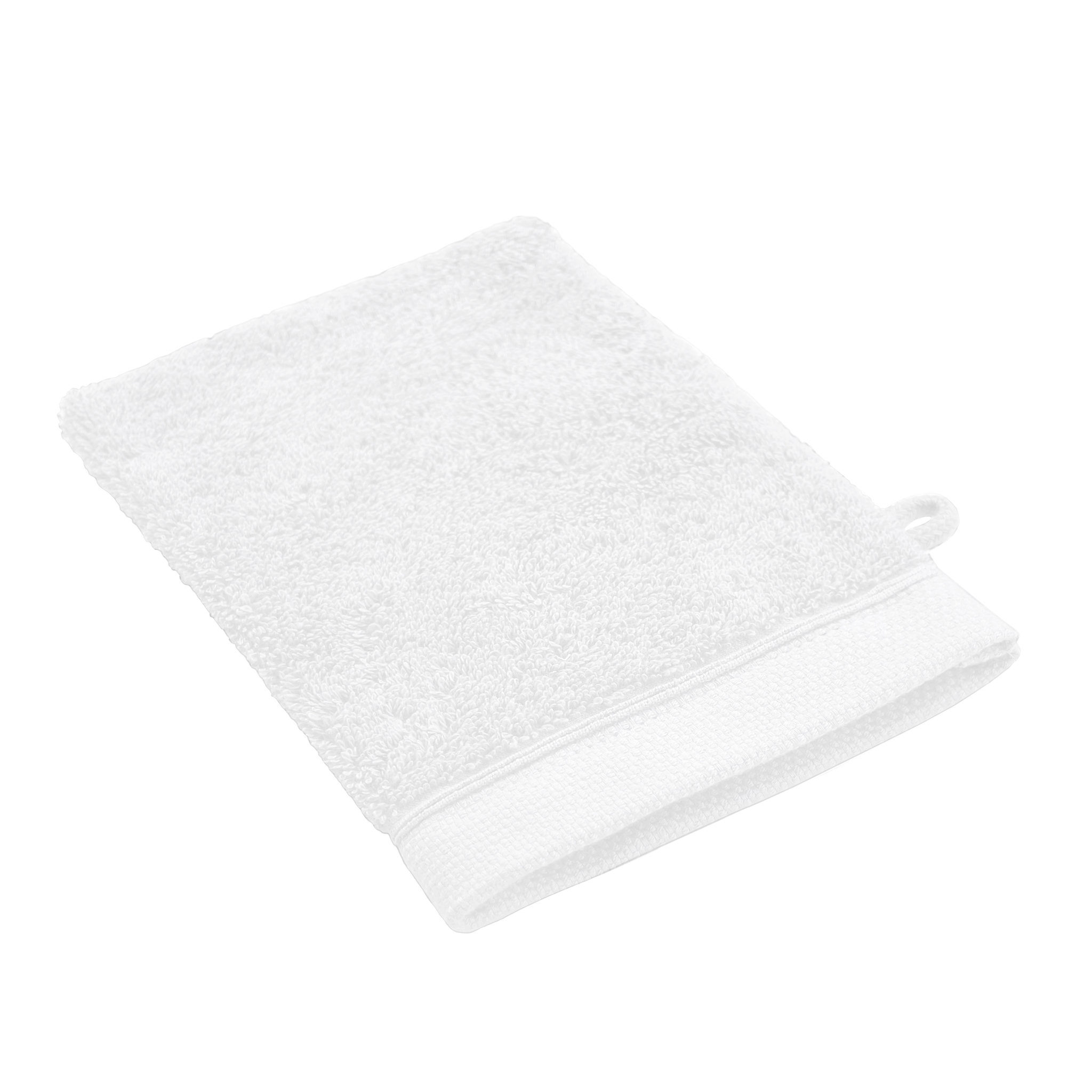 Voir la diapositive 2 : Lot de 2 gants de toilette uni en coton 600 g/m²