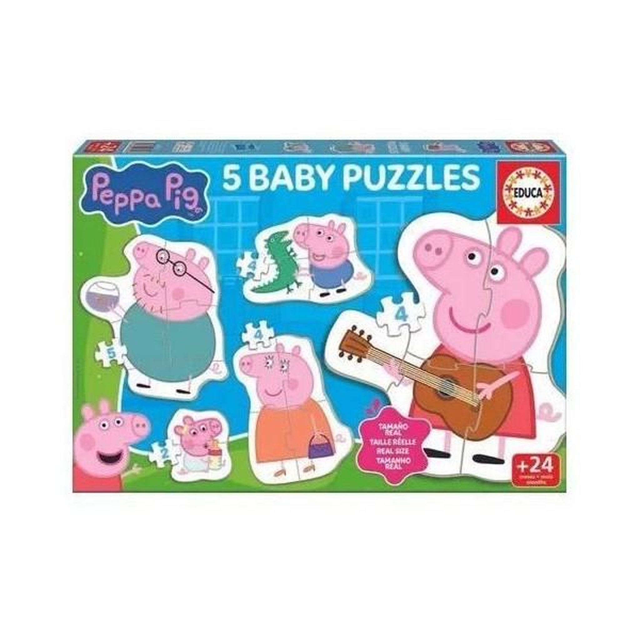 EDUCA Baby puzzles - EDUCA - Peppa Pig - 4 Pieces